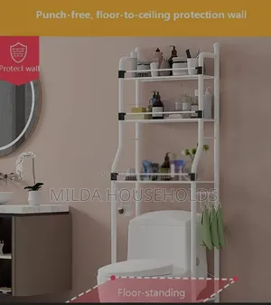 Detachable Metallic 3 Layer Over the Toilet Rack