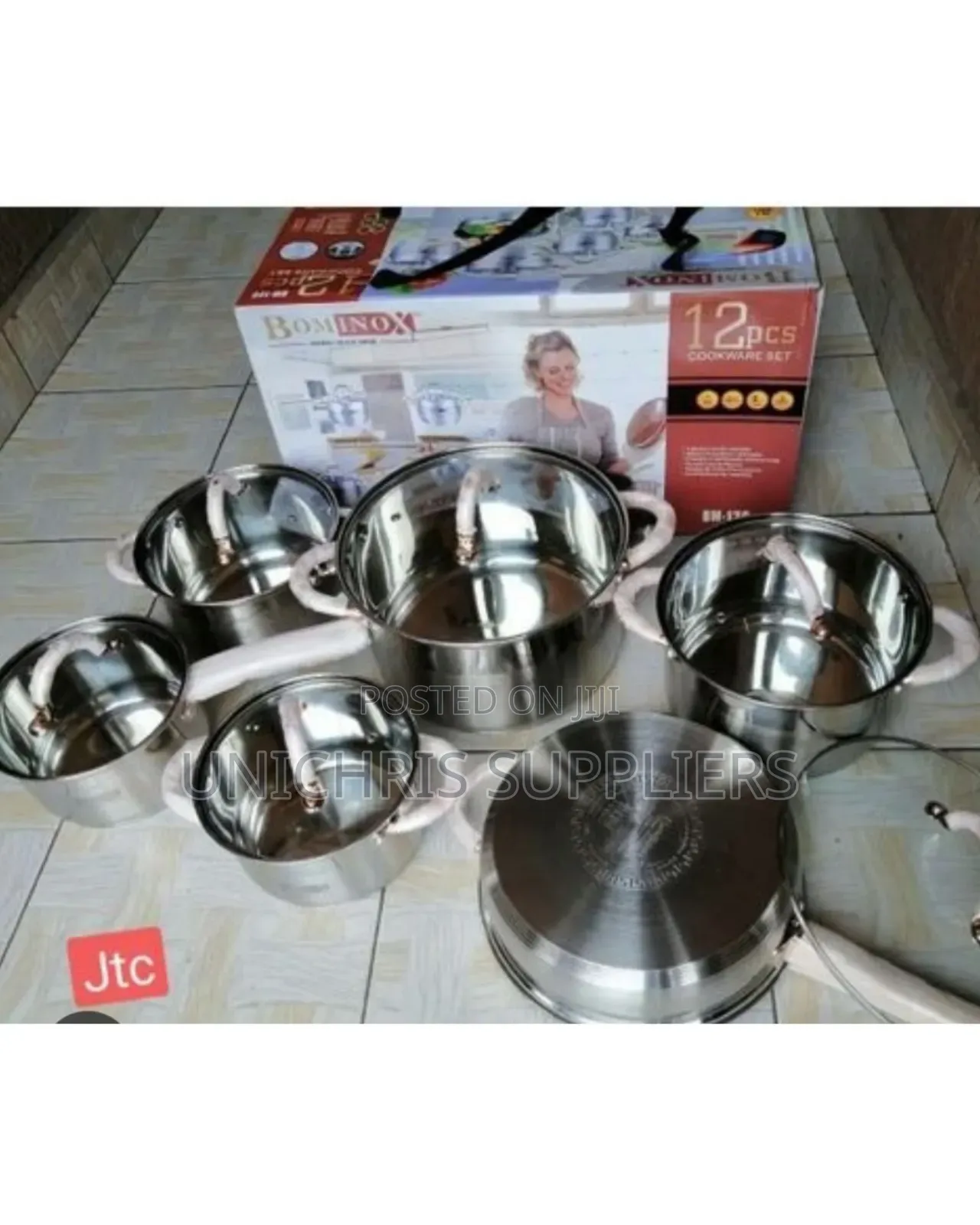Bominox 12pc Stainless Steel Cookware Set