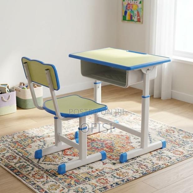 Kid's Desk; Kid's Desk Chair Set (Adjustable)