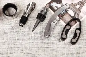 5pc Bottle Shaped Wine Opener Gift Set