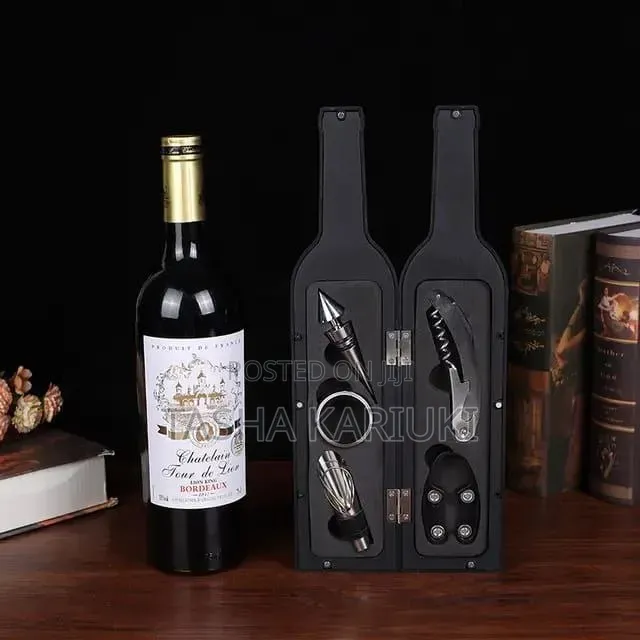 5pc Bottle Shaped Wine Opener Gift Set