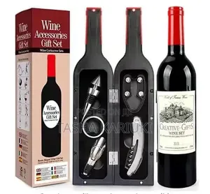 5pcs Bottle Shaped Wine Opener Gift Wine Bottle Corkscrew Set