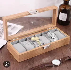 Elegant Bamboo 6 Watch Organizer