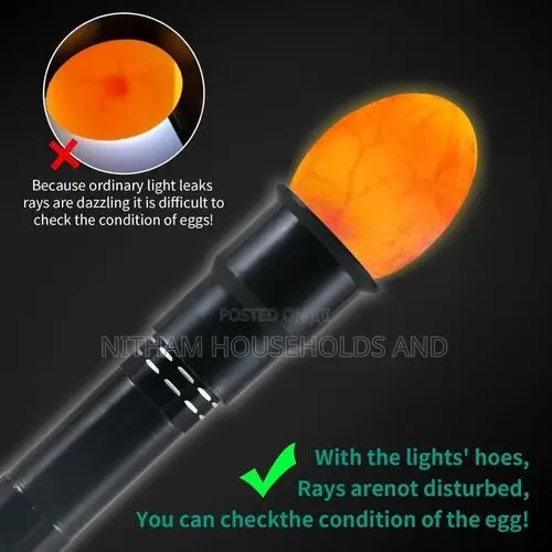 Incubator Eggtester Egg Incubator Candling Lamp 9 LED Super Cold