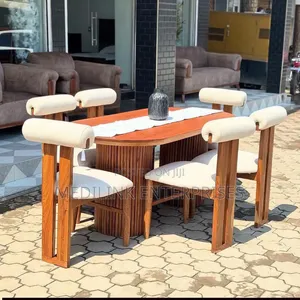 6-Seater Iloilo Sudan Teak Top Dinning Table Set
