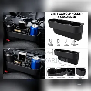 2-in-1 Car Seat Gap Cup Holder Organizer –