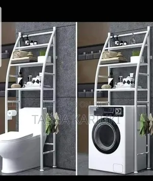 Curved Sailboat Metallic Toilet Rack