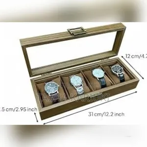 *Elegant Bamboo 6 Watch Organizer Box