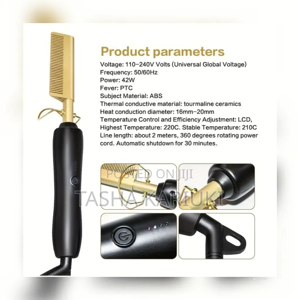 †Golden Electric Hot Comb Hair Straightener.*