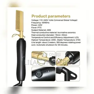 †Golden Electric Hot Comb Hair Straightener.*