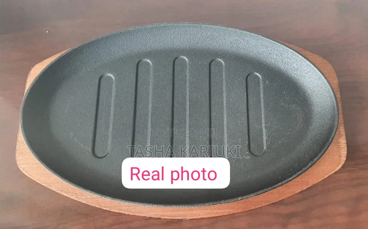 Cast Iron Sizzling Plate _ Round and Oval