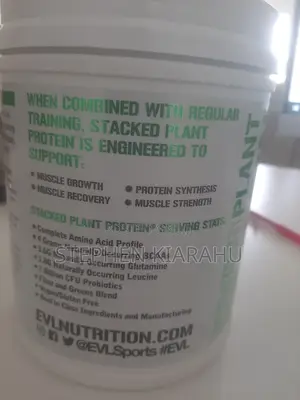 Evl Stacked Plant Protein Natural Vanilla 1.5 Lb (680 G)