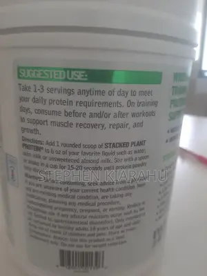Evl Stacked Plant Protein Natural Vanilla 1.5 Lb (680 G)