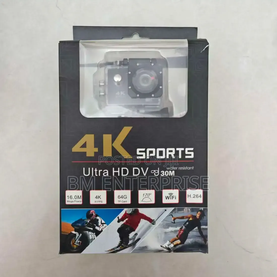 Brand New Ultra HD Waterproof Sports Camera Wifi Enabled