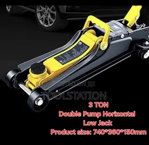 Double Pump Horizontal Low Jack DQ-WD3T505D Deli Tools Heavy Duty