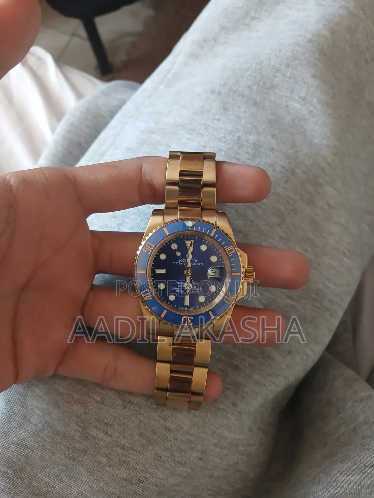 Rolex Submariner Date "Bluesy" -- Two - Tone Gold and Steel