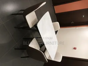 Modern 4 Seater Marble Dining Table Set