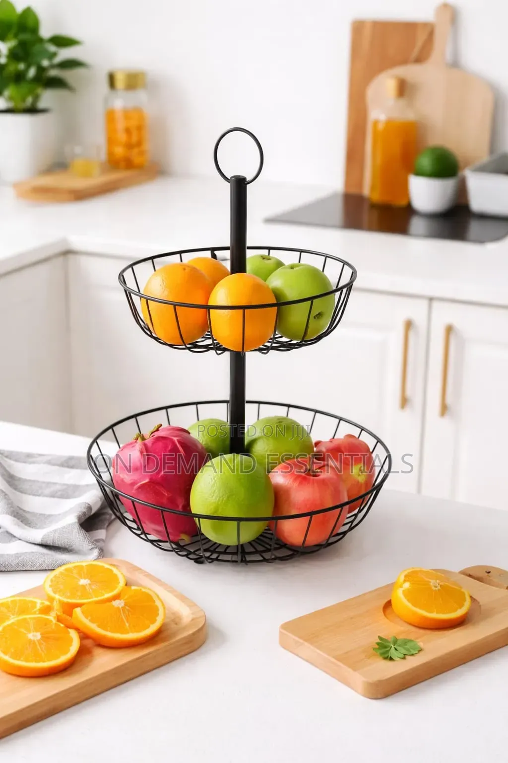 2 Tier Fruit Basket Holder
