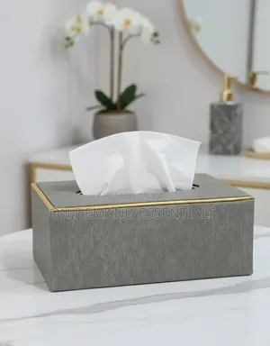 Light Luxury Nordic Creative Leather Gold Tissue Box