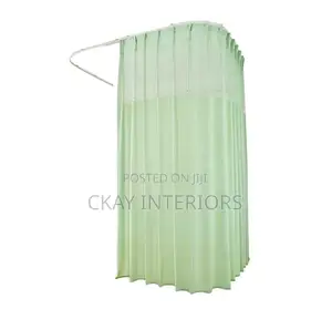 Blue and Green Durable Medical Curtains