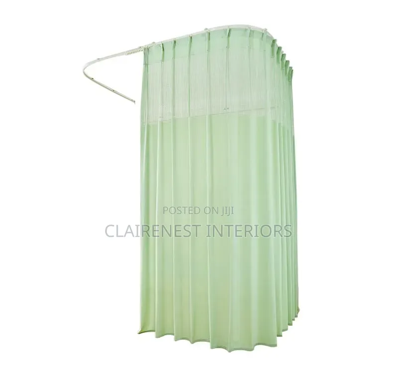 Blue and Green Durable Medical Curtains