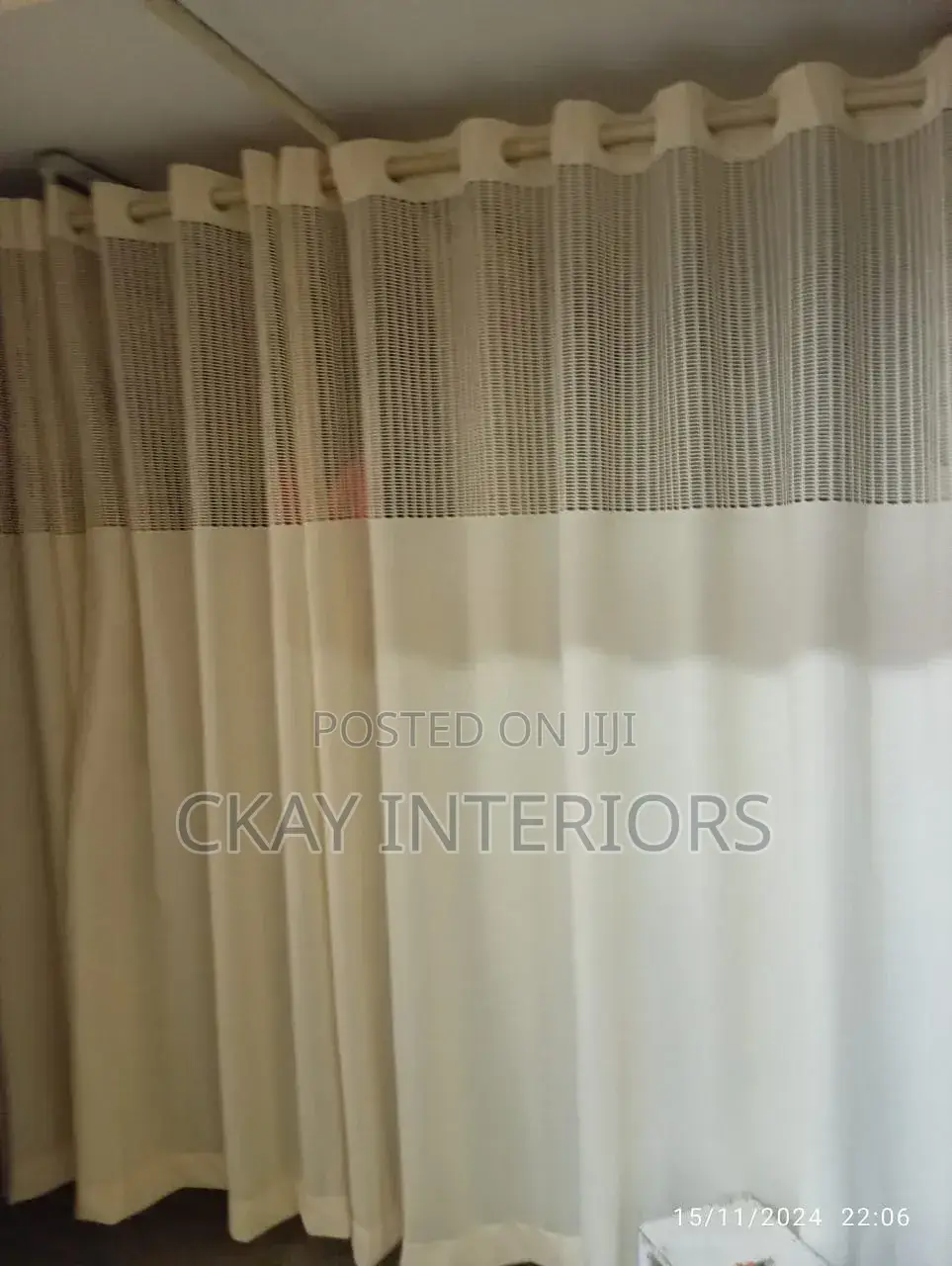 Durable and Dependable Cream and Blue Hospital Curtains