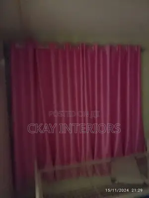 Pink and Blue, Hospital Windows, Soft Plain Curtains