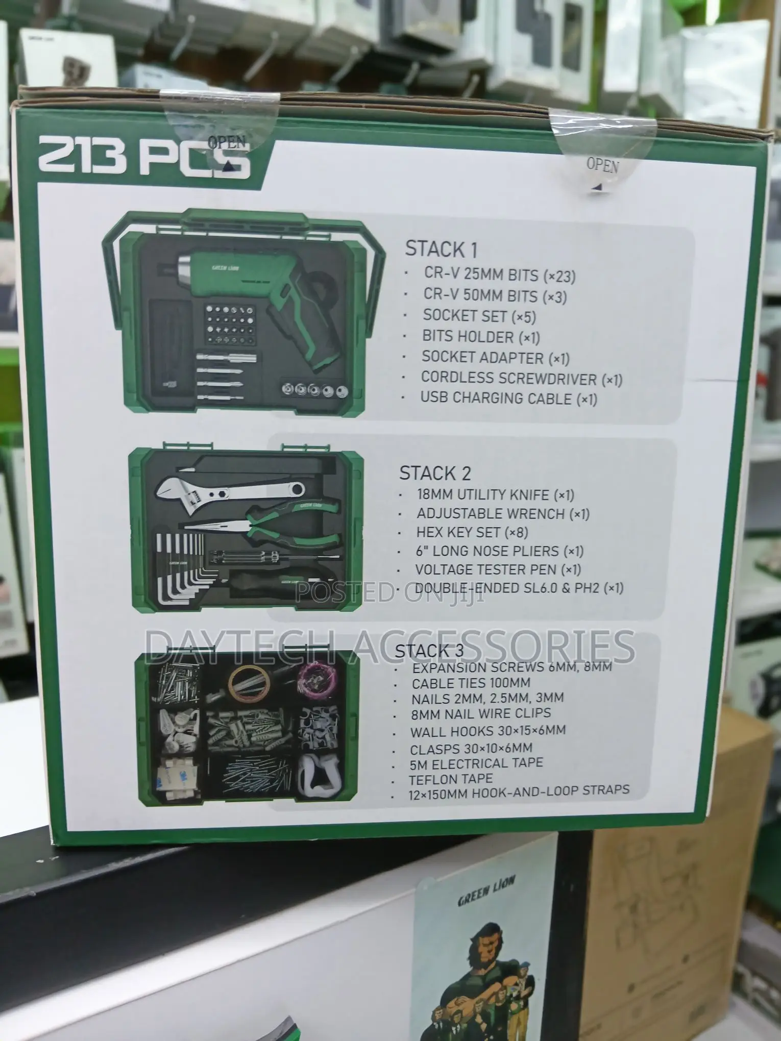 The Green Lion GTS-700 Tool Kit Set 213-Pieces.