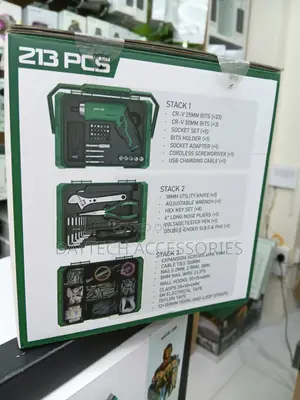 Green Lion GTS-700 Tool Kit Set - 213 Pieces- 3.7V 1500mAh