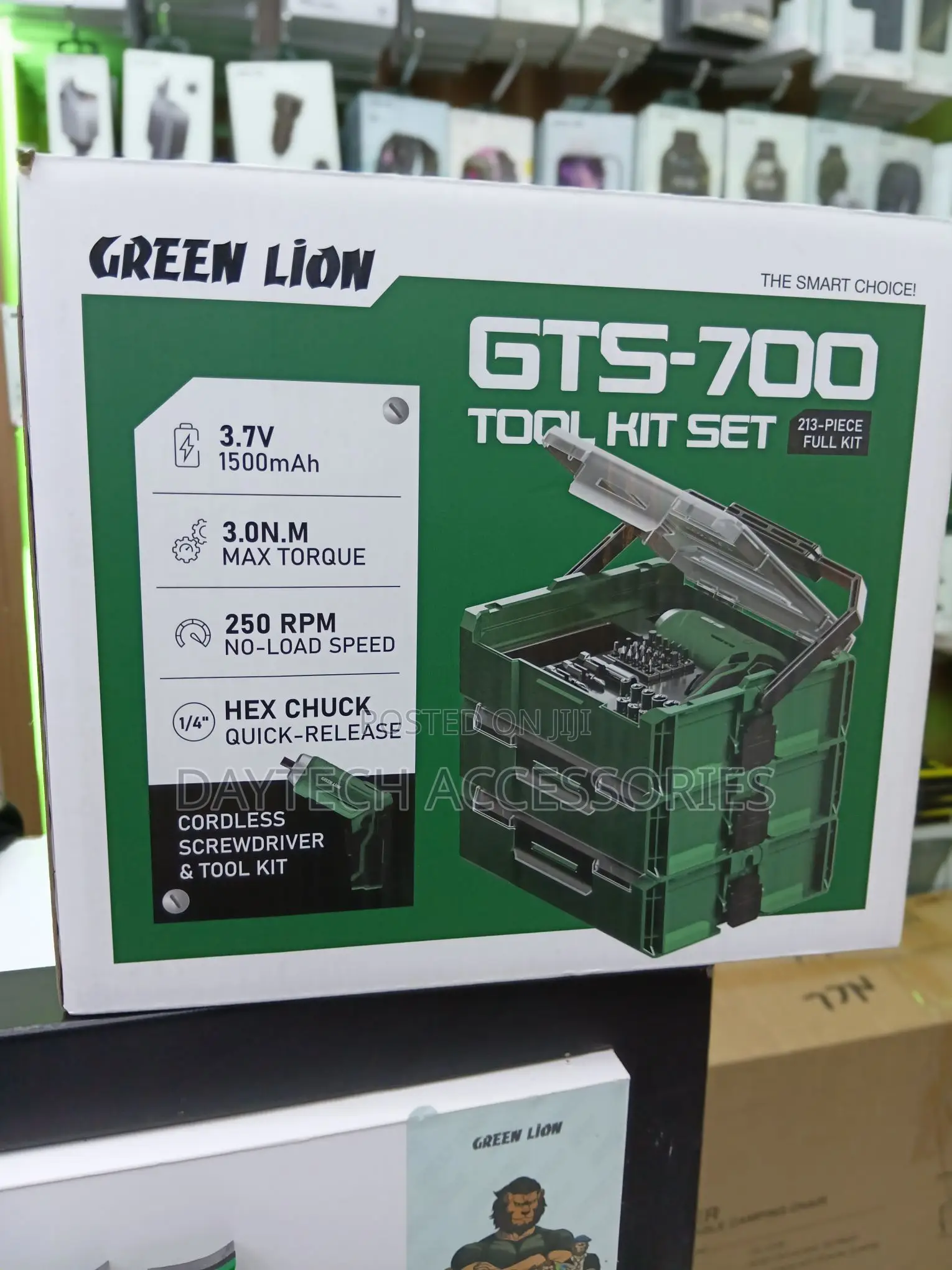 Green Lion GTS-700 Tool Kit Set 213 Pieces Full Repair Kit.