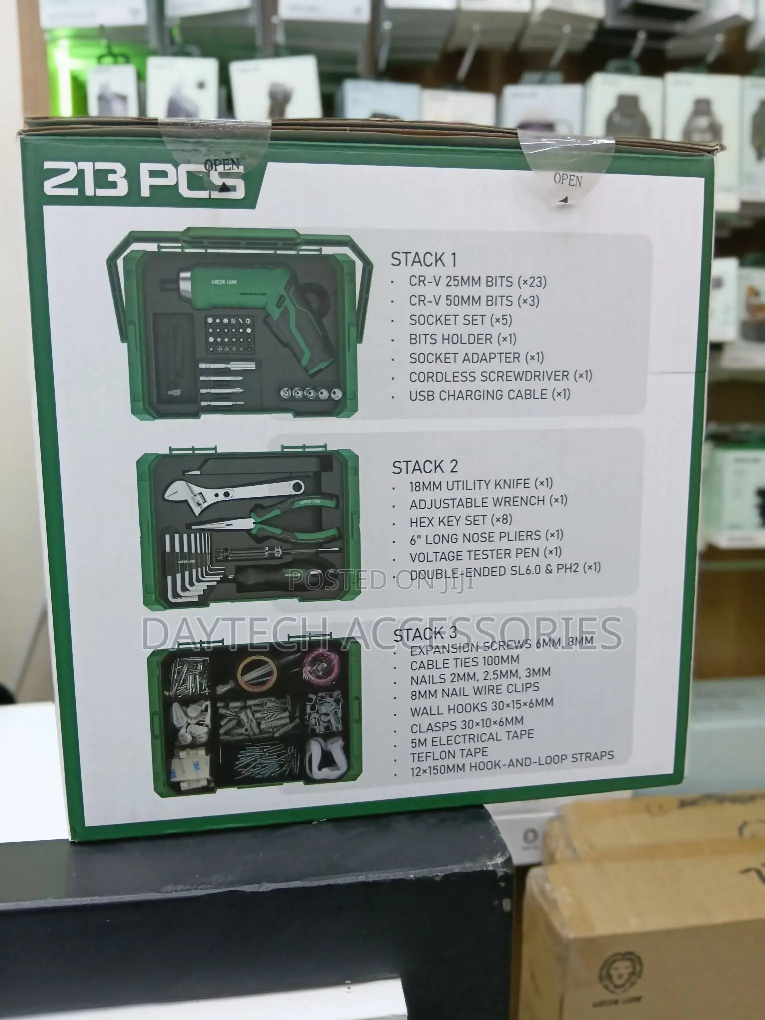 Green Lion GTS-700 Tool Kit Set 213 Pieces Full Repair Kit.
