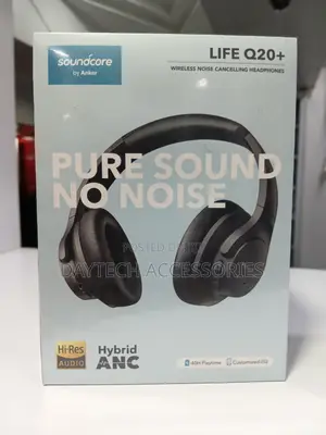 The Anker Soundcore Life Q20+ Wireless Over-Ear Headphones.
