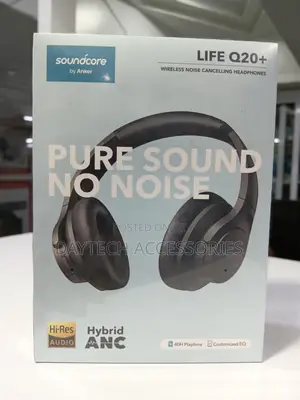 The Anker Soundcore Life Q20+ Wireless Over-Ear Headphones.