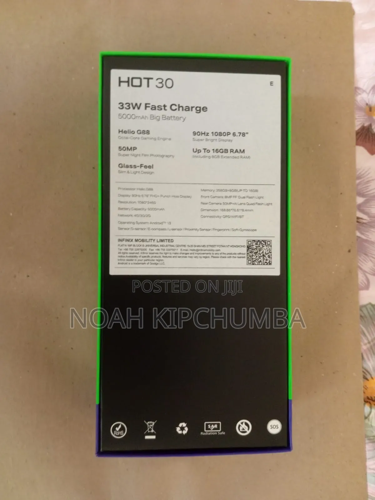 Infinix Hot 30 256 GB Black