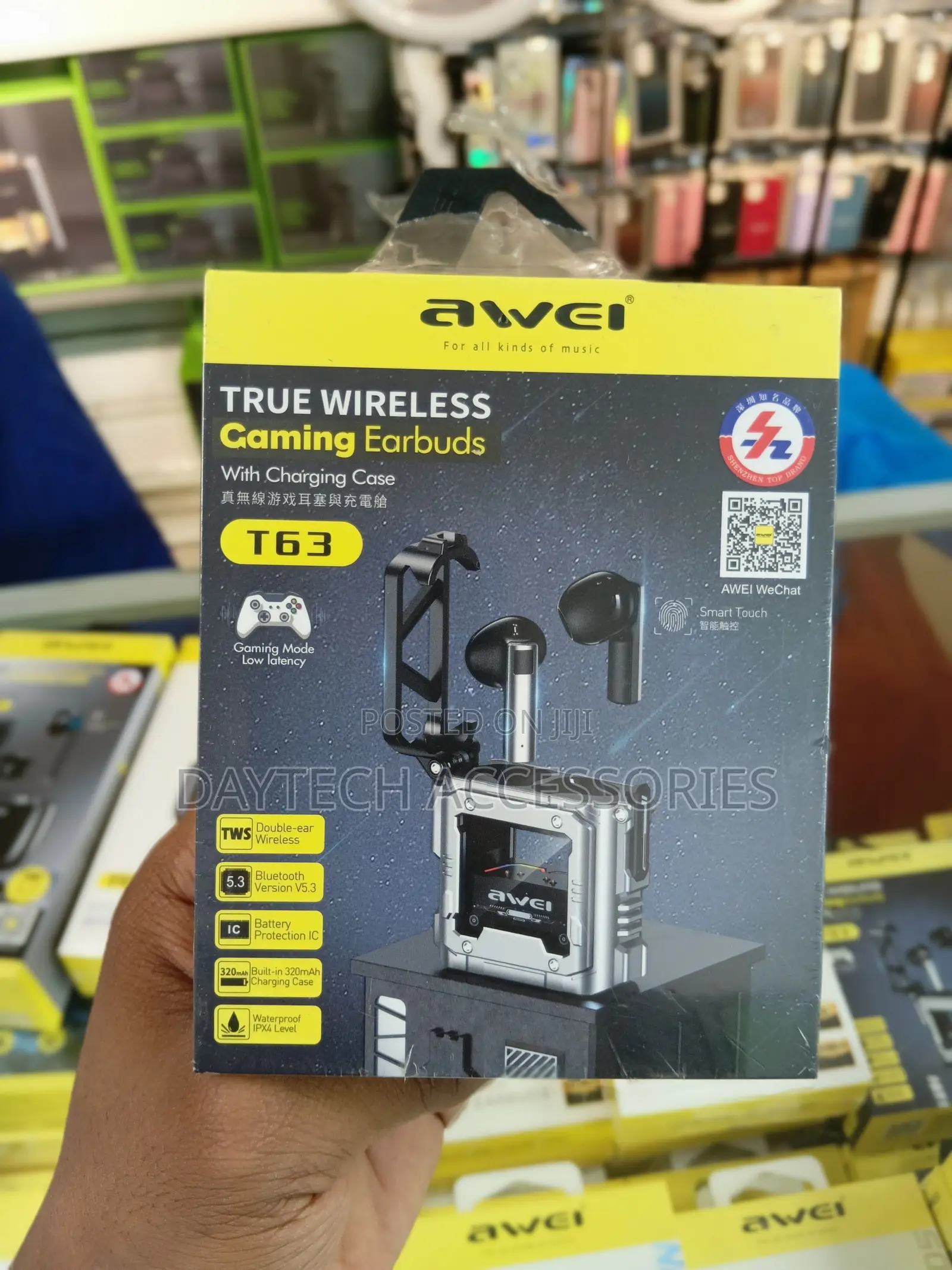 Awei T63 Gaming TWS Bluetooth Earbuds (Black)
