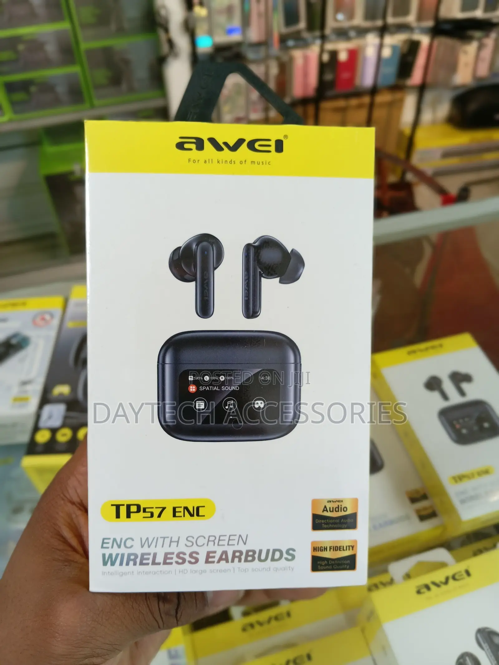 The Awei TP57 ENC Wireless Earbuds.
