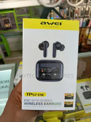 Awei T56 ANC+ENC True Wireless Earbuds With LED Touchscreen.
