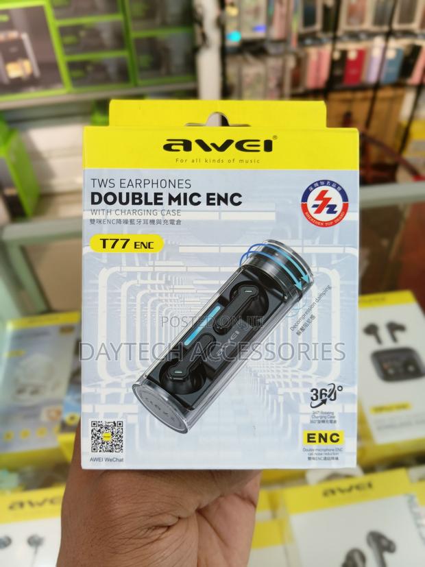 Awei T77 TWS Wireless Earphone Double Mic ENC Bluetooth 5.3. - main view