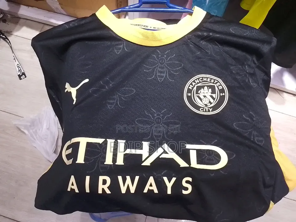 Manchester City Black New Season Jersey