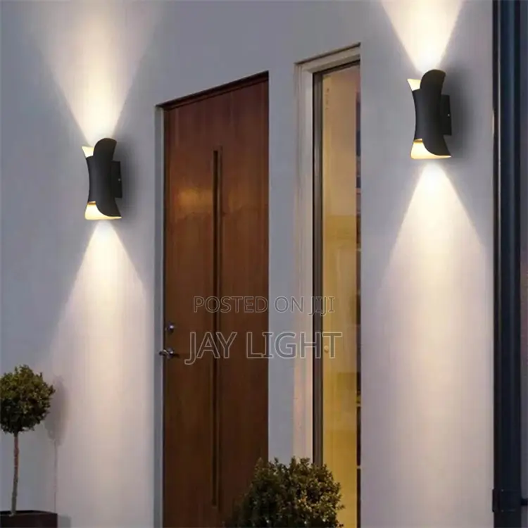 Black Gray Up Down Outdoor Wall Light 10W Porch Garden