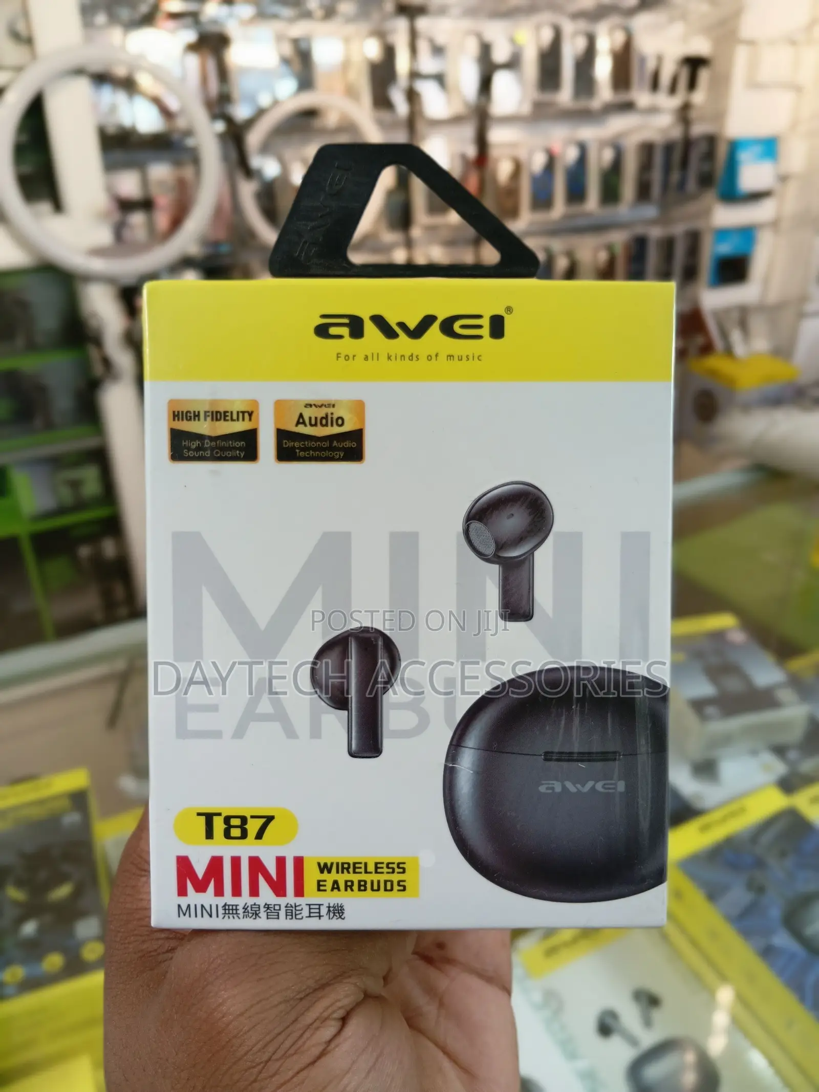 Awei T87 Earphone Bluetooth 5.3 Mini Earbuds.