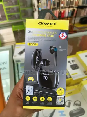 The Awei T28P True Wireless Sports Earbuds in Black