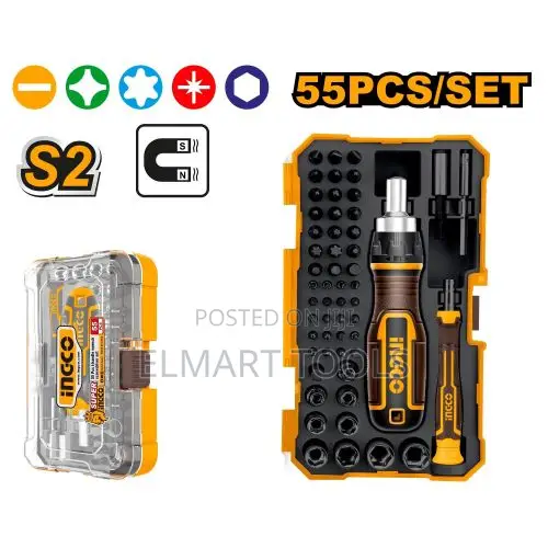 Ingco HKSDB0558 55 PCS Screwdriver Bits Set
