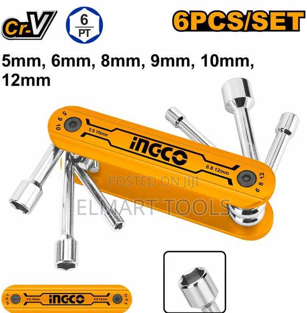 Ingco HFND0601 6 PCS Folding Nut Driver Set - main view