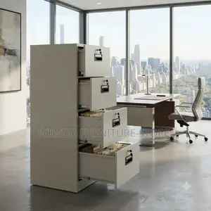 Office Cabinet; Four Lockers Each With Key Lock Office Cabinet