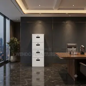Office Cabinet; Four Lockers Each With Key Lock Office Cabinet
