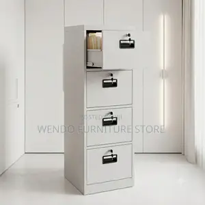 Office Cabinet; Four Lockers Each With Key Lock Office Cabinet