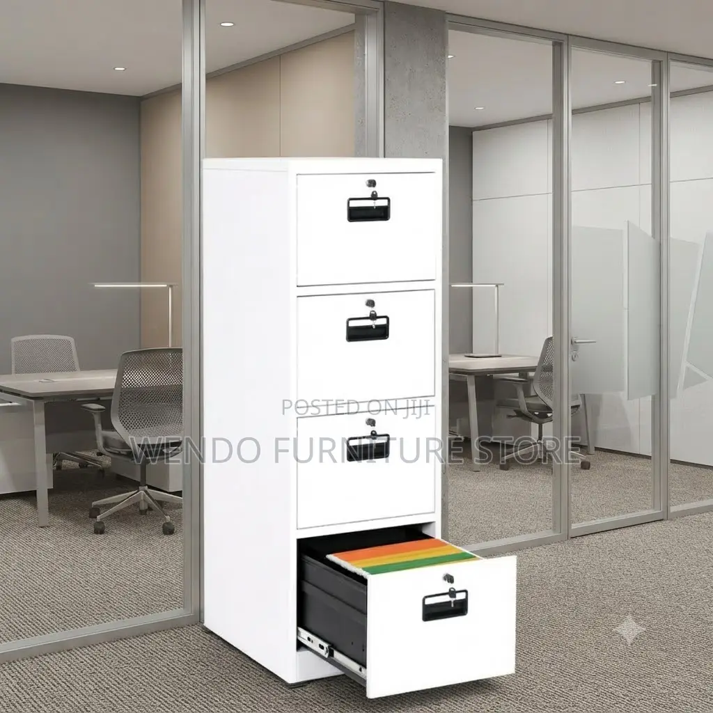 Office Cabinet; Four Lockers Each With Key Lock Office Cabinet