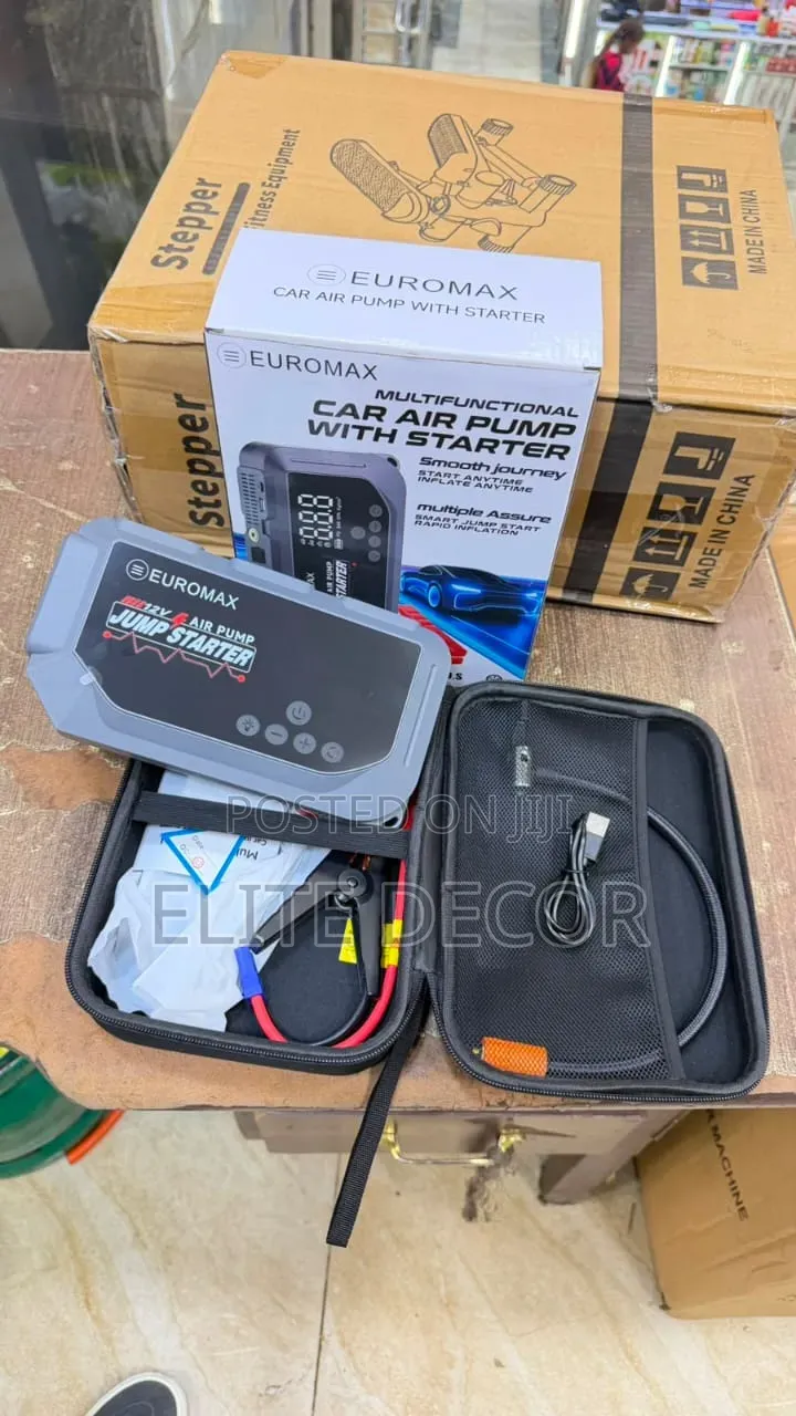 Euromax Multifunctional Car Air Pump Jump Starter Kit –