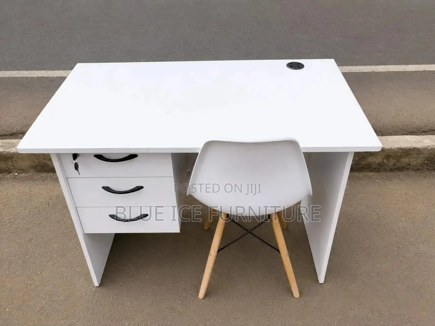Modern Office Desk With Chair -Stylish, Durable Space Saving